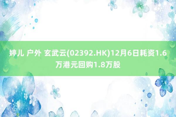 婷儿 户外 玄武云(02392.HK)12月6日耗资1.6万港元回购1.8万股