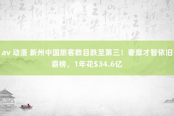 av 动漫 新州中国旅客数目跌至第三！奢靡才智依旧霸榜，1年花$34.6亿