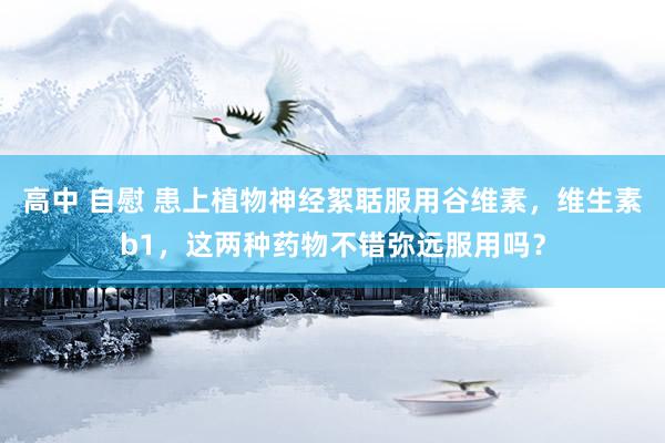 高中 自慰 患上植物神经絮聒服用谷维素，维生素b1，这两种药物不错弥远服用吗？