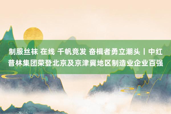 制服丝袜 在线 千帆竞发 奋楫者勇立潮头丨中红普林集团荣登北京及京津冀地区制造业企业百强