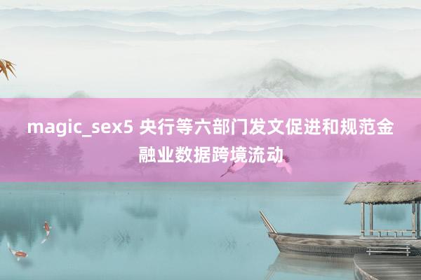 magic_sex5 央行等六部门发文促进和规范金融业数据跨境流动